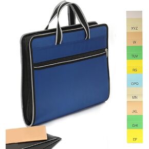 مجلد ملفات قابل للتوسيع بمقبض، منظم ملفات الأكورديون 13 جيبًا مع سحاب وملصقات، منظم ملفات قماش مقاوم للماء، حافظة ملفات الأكورديون لحجم الحروف/ورق A4 in Kuwait