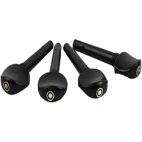 Violin Tuning Pegs, 4Pcs Ebony String Tunning Pegs Replacement Accessory for 4/4 Violin