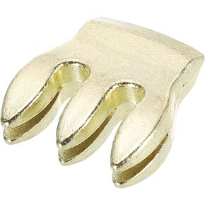 MECCANIXITY Metal Violin Mute 3 Prong Practice Violin Silence Mute Golden for Fiddle Violin Volume Control Practice