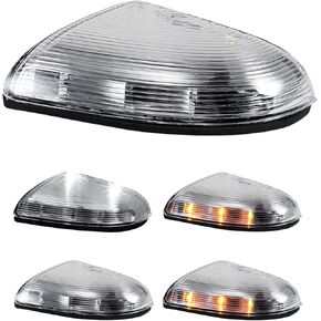Passenger Side Mirror Turn Signal Light Replacement for Dodge Ram 1500 2500 2009 2010 2011 2012 2013 2014 2015 2016 2017 2018 Classic - LED Right Clear Lamp 68064948AA 68064949AA
