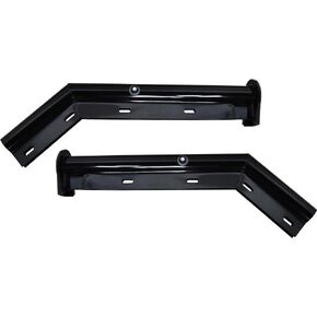Black Angled Spring Loaded Mud Flap Hanger,Round Tube Style, 1-1/8" Bolt Spacing,27" Length