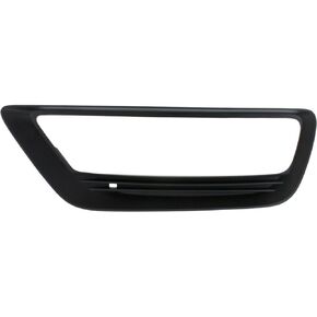 Front Left Driver Side Bumper Insert Fog Light Bezel Molding Cover Grille Trim Replacement For 2013-2015 Honda Accord 4DR Sedan Models Black Textured HO1038111 71112T2AA10