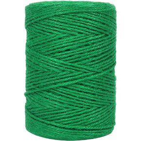 Tenn Well Black Jute Twine, 656 Feet 2mm Jute Rope Gift Twine Packing String for Craft Projects, Gift Wrapping, Halloween Decor, Gardening Applications