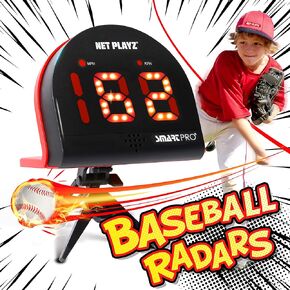 Baseball Gifts, Radar Speed Guns (Hands-Free) Baseball Radar, Pitch Training Aids, High-Tech Gadget & Gear, Black (NIS022132037)