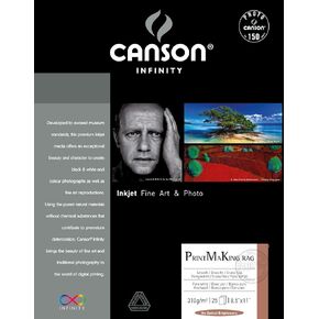 Canson Infinity PMK Printmaking Rag Fine Art Paper, 310 Gram , 8.5 x 11 Inch, 10 Sheets