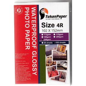 Photography Printing paper Glossy Inkjet Best Picture 4x6 4R Size 100 sheets weight 230gsm for All Inkjet Printers