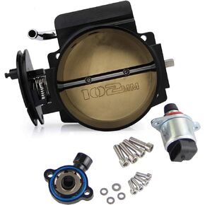 YESHMA 102mm Throttle Body Assembly with Position Sensor TPS IAC Compatible with LS1 LS2 LS6 LS3 LS LS7 SX LS 4 (Cable Drive Only)