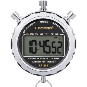 LAOPAO Melt Stopwatch, Clock Daily Rainproof Digital Timer for Sports Match,Competition,Coach,Referee,Training,Timing
