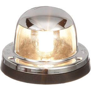 Seachoice Navigation Stern Light, Chrome/Brass, Clear Lens, Horizontal Surface Mount