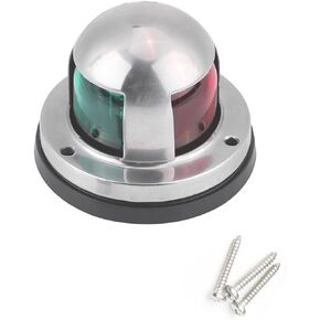 12V LED Marine Boat Navigation Light,With Red and Green LED,Stainless Steel Waterproof Shell,For boat Pontoon Yatch Skeeter