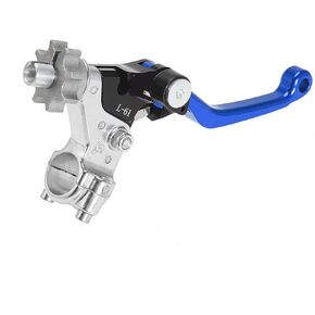 رافعة قابض المقود، مقبض يسار قابل للتعديل متوافق مع Yamaha YZ 85 125 250 250F 426F 450F WR 250F 400F 426F Kawasaki KX 65 85 100 125 250 250F 450F (أزرق)