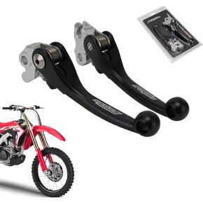 Dirt Bike Brake Clutch Lever Set,Pivot Adjustable Titanium Alloy for SX SXF SXS SXSF EXC EXCF XC XCW XCF XCFW XCRW EXCR 250 300 350 400 450 500 530 Orange