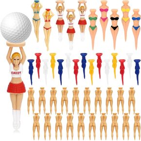 45 Pieces Funny Golf Tees Sexy Girl Lady Tees Bikini Girl Golf Tees Naked Novelty Golf Tees Nude Golf Accessories Plastic Pin up Golf Tees for Golfer Game Training