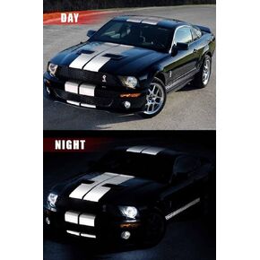 Reflective Gloss Silver White Vinyl Car Wrap Film DIY Roll Easy to Install No-Mess Decal (1ft x 48 Inch)