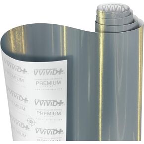 VViViD+ Gloss Galaxy Nardo Grey Premium Vinyl Wrap Film (1ft x 5ft)