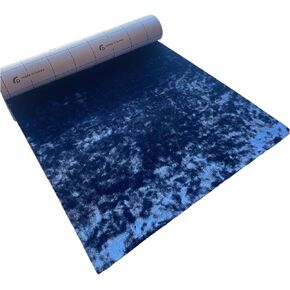 Crushed Velvet Velour Fabric Wrap - Self Adhesive Film Sticker Decal Sheet for Car Interior Furniture Upholstery Drawer DIY Elastic Stretch Peel and Stick (Black, 16X55 Inches)