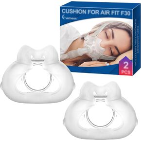 2 Packs Replacement Cushion (M) for F30, Size Range from 1.3-1.9 Inch, Reliable Seal & Comfortable Fit, Compatible with Original Frame, Excellent-Value & Durable Replacement Supplies by Everness (M)