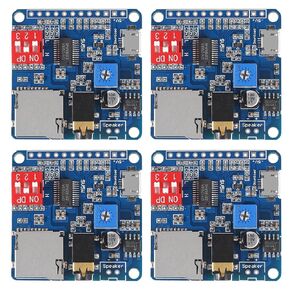 4pcs MP3 Voice Playback Module DY-SV5W Player Music Voice Board IO Trigger UART Serial Adapter Control Playback Module Sound Board Amplifier Board Support 32G Card