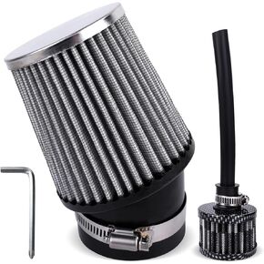 Mini Bike Upgraded Air Filter Kit for Predator 212cc Coleman CT200U CT200U-EX BT200X KT196 196cc Baja Warrior MB165 MB200 Mini Bike Go Kart 224cc 420cc Hond GX160 GX200 GX390 Engine Performance Parts