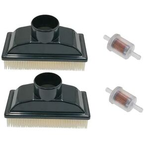 2 Pack 11013-0727 Air Filter with Fuel Filter Replace Kawasaki 11013-0727 11013-7050 99999-0383 999990383 KM-11013-0727 KM-11013-7050 KM-99999-0383 Fits Kawasaki FR541V-FR600V
