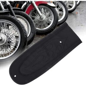 New Black Leather Flame Rear Fender Bib Cover cushion Fit For Harley Sportster XL 883 1200 2004-Up