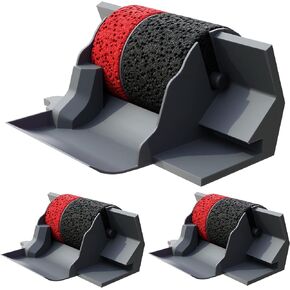 (3 Pack) Inkvo Compatible Replacement Calculator Ink Roller Red and Black IR-40T for Sharp EL-1750V, EL-1801V, Casio HR-100TM, EA772R, and Many More