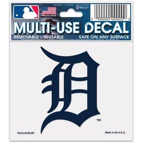 MLB Detroit Tigers 84486013 Multi-Use Decal, 3" x 4"