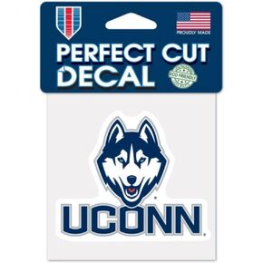 ملصق ملون خارجي من WinCraft NCAA University of Connecticut UConn Huskies مقاس 10.16 سم × 10.16 سم in Saudi Arabia