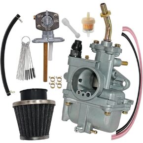 Carburetor fit for Yamaha TTR 90 TTR90 2000-2003, TTR90E 2003-2005, Replaces 5HN-14101-00-00, 5HN-14101-10-00 with Fuel Switch Valve Petcock