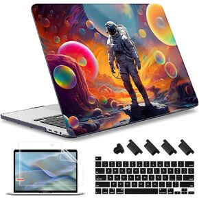 May Chen Compatible with MacBook Pro 16 inch Case 2020 2019 Release A2141, Plastic Hard Shell Case Cover with Keyboard Cover for MacBook Pro 16 Case with Touch Bar & Touch ID, Art Mountain