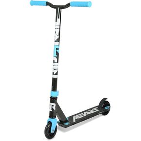 Assault Stunt Scooter Finished in Black/Blue with Alloy Deck and ABEC-7 Bearings