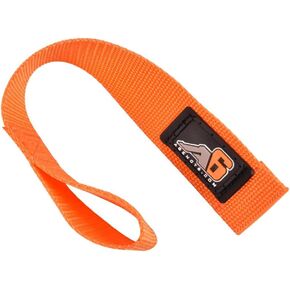 Agency 6 Winch Hook Pull Strap - Orange - 1.5 INCH Wide - Heavy Duty - Made in The U.S.A