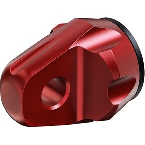 MZS Winch Shackle Mount with Pin & Rubber Guard - 20,000lb Load Capacity Universal Compatible with SUV Pickup Trucks Red