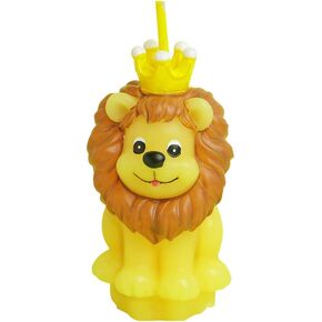 FLYPARTY Children's Birthday Candles with Greeting Card,Handmade Adorable Cute Animal Baby Shower Cake Topper Candle, Wedding Festival Zoo Theme Party Favors Decorations (Lion)