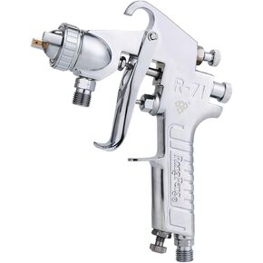 Ouya Spray Gun Pressure Feed Paint Sprayer Nozzle Size 1.5mm, Silver