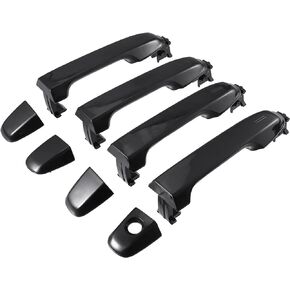 ACROPIX Front Rear Left Driver & Right Passenger Side Exterior Door Handle Fit for Toyota Camry - Pack of 4 Black