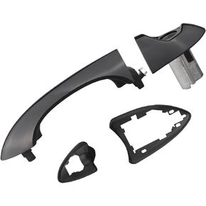 APPERFiT Exterior Door Handle Smooth Black (Front Left Driver Side) Compatible with BMW E53 X5 2000-2006 Replaces 51218243617
