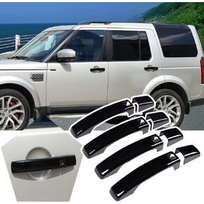 Gloss Black Door Handle Cover Trim for Land Rover Range Rover Sport 2010-2013 / Discovery 4 LR4 2009-2016 with 4 Smart Keyhole