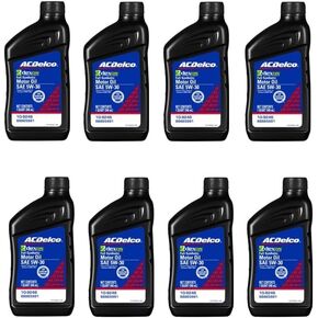 زيت محرك اصطناعي كامل من ايه سي ديلكو 109246 SAE 5W-30 dexos1 Gen 2، 1 كوارت (8 عبوات) in Kuwait