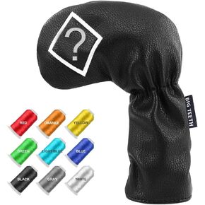 BIG TEETH Golf Iron Head Covers 10Pcs Set Long Neck Golf Club Protector Leather with Number Tag fit for Taylormade All Brands