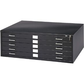 Safco Products Flat File Closed Base for 5-Drawer 4994BLR Flat File, sold separately, Black