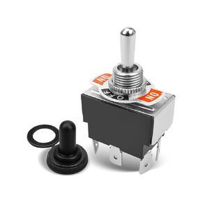 TIKSCIENCE Double Reset Snow Plow Switch Replace MSC1889, MSC4238 Fit for Boss MSC Boot Switch, ON-Off-ON Controller Switch for Straight Blade and V-Blade Snow Sweepers