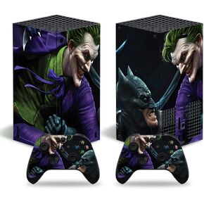 Protective Skin Sticker Vinyl for Xbox Serie X Joker and Batman in Kuwait