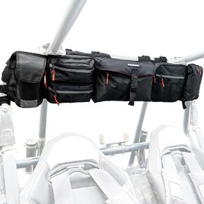 Heavy-Duty Roll Cage Tool Bag Organizer - Pro Off-Road Adventures with Durable 1680D Rolling Bag for Rear/Side By Side Accessories - 8 Multi Pocket Bag - Ideal UTV, ATV Gear Mount Essential Box