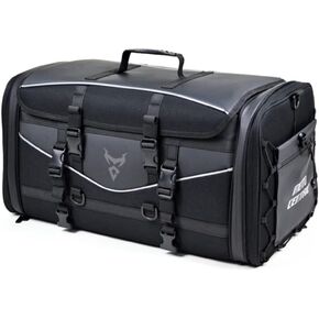 MIGHTYDUTY Motorcycle Tail Bag Expandable Large Capacity 45-60L/55-70L Motorcycle Luggage Bag Waterproof 1200D Oxford Fabric Multifunctional Motorcycle Bag For Back Seat