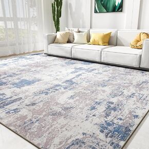 5 x 7 Area Rugs for Living Room-Non Slip Area Rug Machine Washable Rug Carpet Ultra Soft Shaggy Fluffy Rug Abstract Modern Rug for Bedroom Playroom Dining Room Office Under Bed Table
