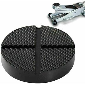 Universal Floor Jack Rubber Pad, Pinch Weld Side Frame Rail Protector Puck/Pad, Cross Groove Design Jack Pad Adapter K1-O-030-1