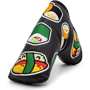 Golf Putter Cover Blade Sushi Putter Covers Golf Club Head Covers Putter Headcover for Blade Leather Golf Blade Putter Head Covers with Magnetic for Taylormade Odyssey Scotty Cameron Ping