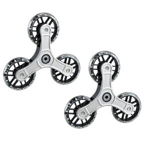 Replacement Stair Climbing Wheels for Shopping Laundry Cart, Trolley Triangle Wheels for Foldable cart (Sold as a Pair)