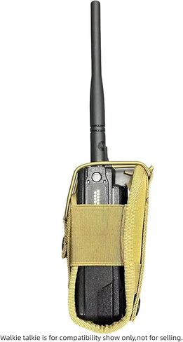 Walkie Talkie Pounch Two Way Radio Holster Holder Case Universal Carrier Bag (Tan) in Saudi Arabia